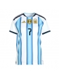 Ženske Nogometnih dresov Argentina Rodrigo De Paul #7 Domači SP 2026 Kratki rokavi
